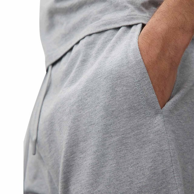M&S men's pyjama shorts in grey marl, size S, imported from the UK