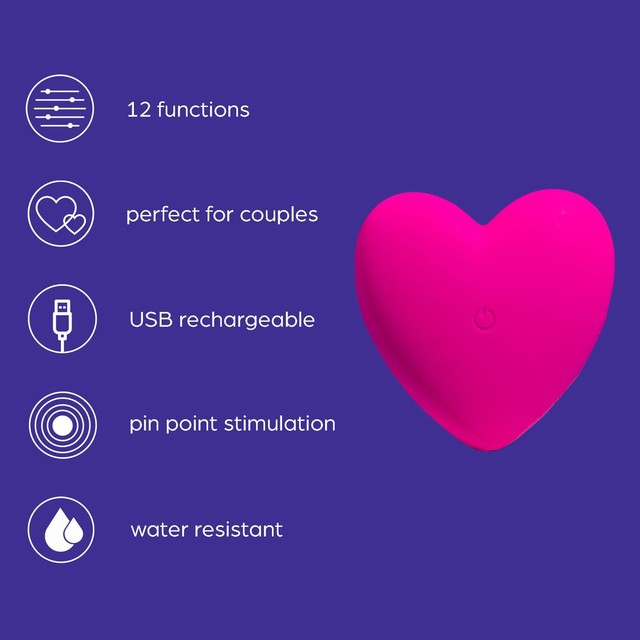 So Divine Heart Vibrator Je t'aime 6.7cm (British brand)