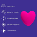 So Divine Heart Vibrator Je t'aime 6.7cm (British brand)