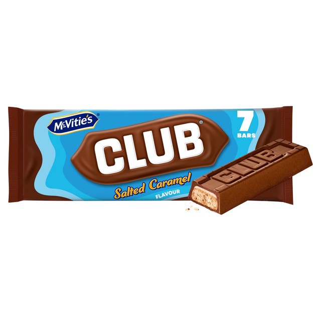 McVitie's salted caramel flavour biscuit bars, imported from the UK