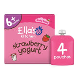 Ella's Kitchen Organic Strawberry Greek Style Yog Food Pouch Multi 6m+