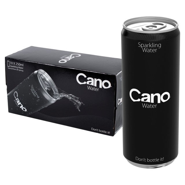 CANOWATER sparkling water 10 x 250ml fridgepack - British product