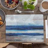 Creative Tops Blue Abstract placemats pack of 4 30x23cm - British product