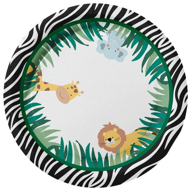Duni Safari Kids paper plates 22cm, UK version