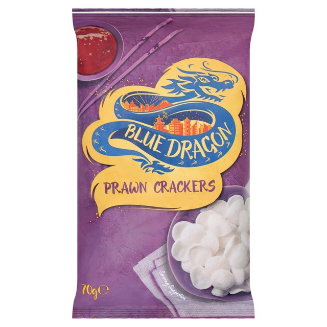 Blue Dragon Prawn Crackers 70g - British product