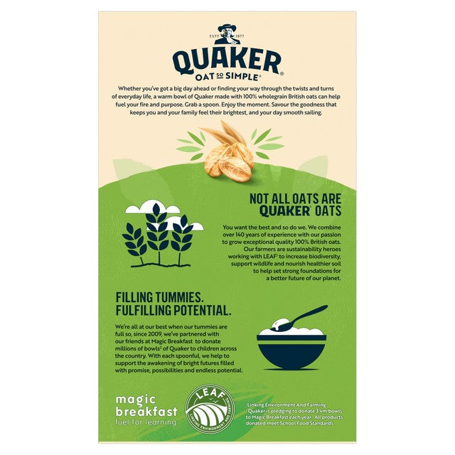 Quaker Oat So Simple Apple Blueberry porridge sachets 10 pack (British brand)