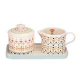 Cath Kidston ceramic sugar and milk jug set stoneware (British brand)