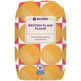 Ocado British Plain Flour 1.5kg, imported from the UK