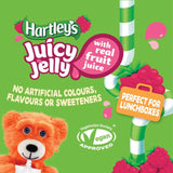 Hartley's jelly pouches raspberry flavour - British product