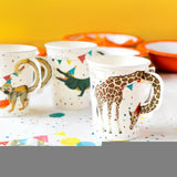 Talking Tables Safari Tier Pappbecher 8er-Pack (britische Marke)