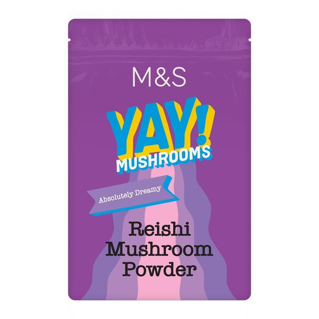 M&S Reishi Mushroom Powder 100g, imported from the UK