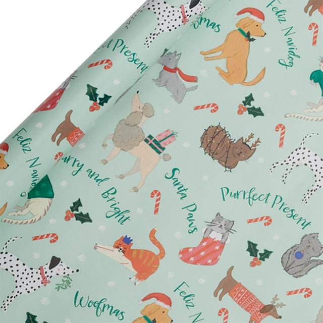 Sainsburys Cats Dogs Roll Wrap 4m