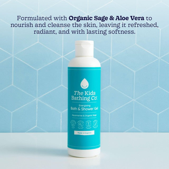 The Kids Bathing Co. aquamarine and sage bath gel 250ml (British brand)