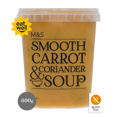 M&S M&S Smooth Carrot & Coriander Soup 600g- Buy online at McGrocer