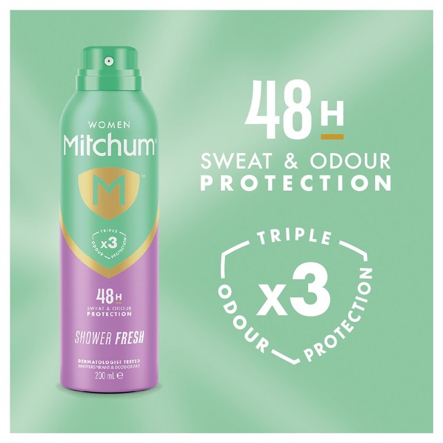 Mitchum Shower Fresh anti-perspirant deodorant spray 200ml, imported from the UK