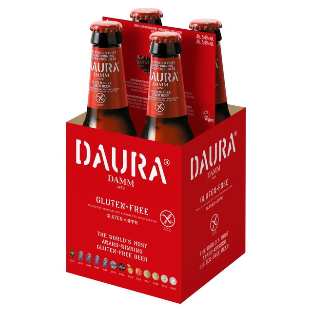 Daura Damm gluten free lager 4 x 330ml - British product
