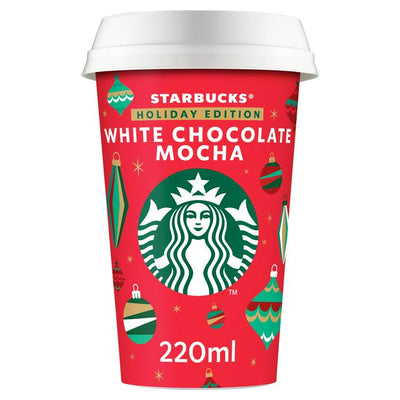 قهوة مثلجة بنكهة الشوكولاتة البيضاء Starbucks White Chocolate Mocha Iced Coffee Limited Edition 220 مل من Sainsburys - اشترِ عبر الإنترنت من McGrocer