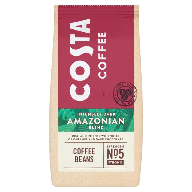 Costa Intensely Dark Amazonian Blend whole bean coffee 200g - British product