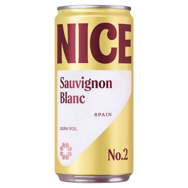 NICE Sauvignon Blanc white wine 187ml can, imported from the UK