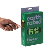 Earth Rated Lavender Tie Handle Poop Bags 120 Pack - British product