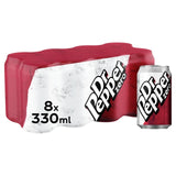 Dr Pepper Zero sugar-free cola 8 x 330ml - British product
