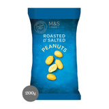 M&S roasted and salted peanuts 200g, imported from the UK
