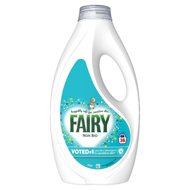 Fairy Non Bio washing liquid for sensitive skin 36 washes - British product