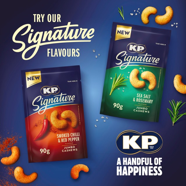 KP Signature smoked chilli cashew nuts 90g (British brand)
