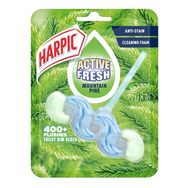 Harpic toilet rim block Mountain Pine 39g, UK version