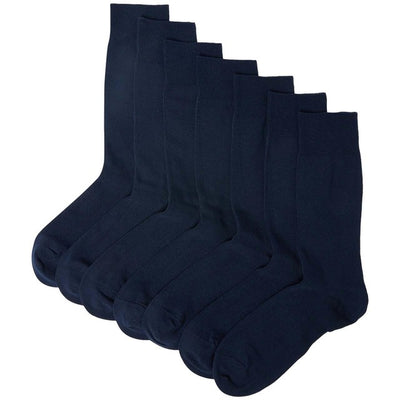 M&S M&S Cool & Fresh Cotton Rich Socks Navy 7 Pack 9-12- Buy online at McGrocer