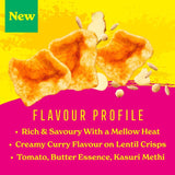 Rajah butter chicken lentil curls 80g - British product