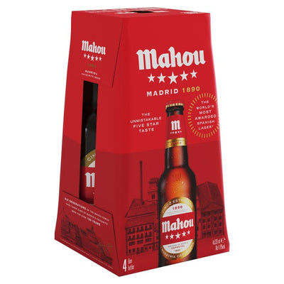 Mahou Cinco Estrella Spansk Lagerøl 4 x 330ml