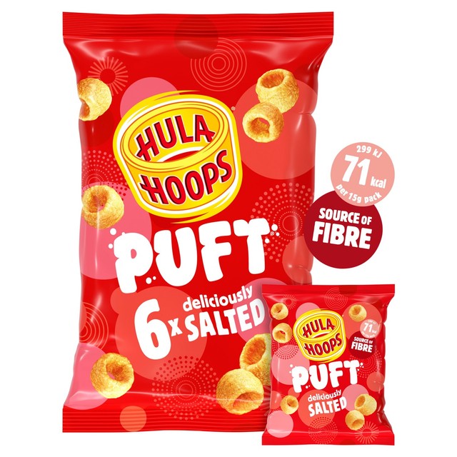 Hula Hoops salted crisps multipack, UK version