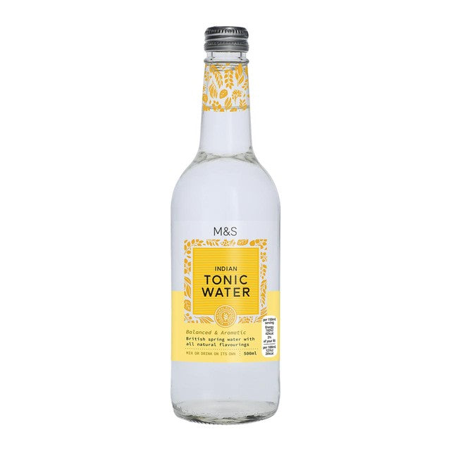 M&S Indian tonic water 500ml, imported from the UK