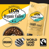 Leon light roast ground coffee 200g, UK version
