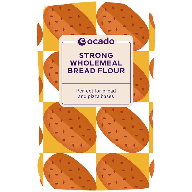 Ocado Strong Wholemeal Bread Flour 1.5kg, imported from the UK