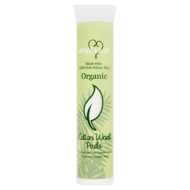 Simply Soft Organic Round Cotton Pads (British brand)