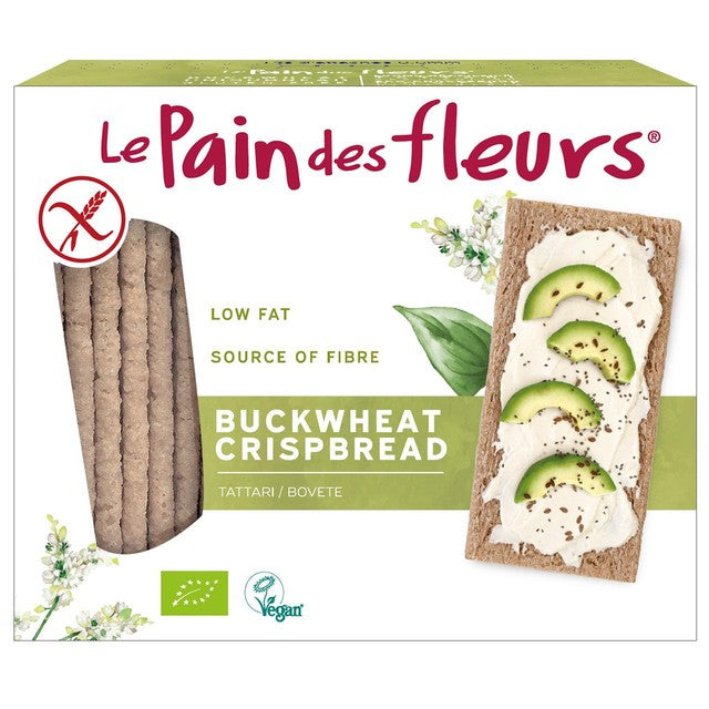 Le Pain Des Fleurs buckwheat crispbread 150g, UK version