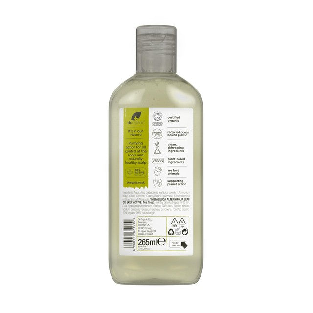 Dr Organic tea tree shampoo 265ml - British product