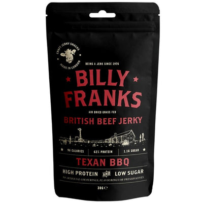 M&S Billy Franks Texan BBQ British Beef Jerky Snack 30g - Kjøp online hos McGrocer