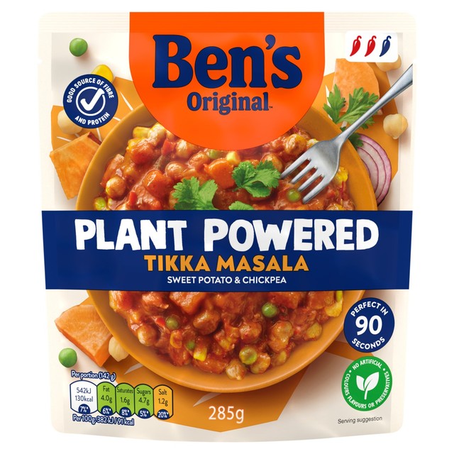 Ben's Original vegan Tikka Masala curry ready meal 285g - British product