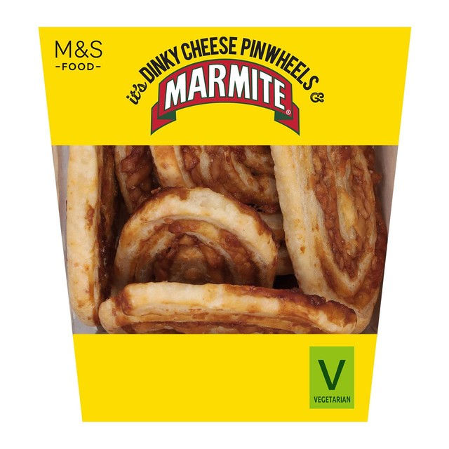 M&S Marmite Cheese Pinwheels 88g, imported from the UK