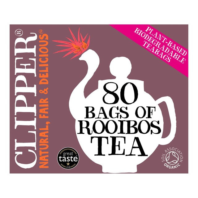 Clipper Organic Redbush Tea Bags 80 Bags - British product