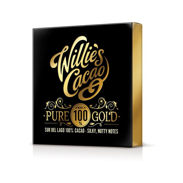 Willie's Cacao 100% cacao bar vegan no added sugar 40g (British brand)