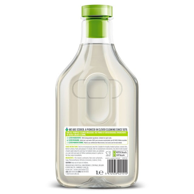 Ecover All Purpose Cleaner Lemongrass & Ginger 1L - British product
