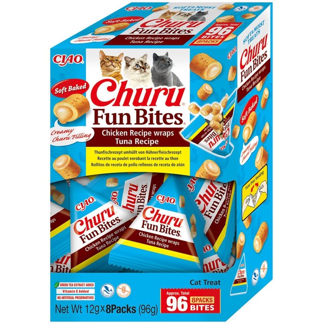 Churu cat treats Fun Bites Tuna Recipe, UK version
