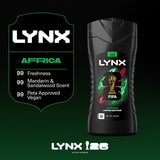 Lynx Africa shower gel 225ml, UK version