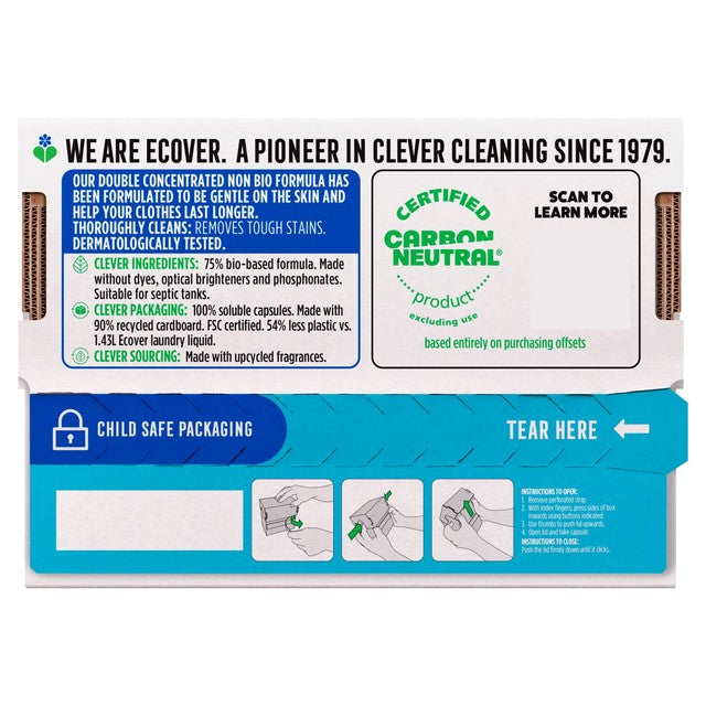 Ecover non bio laundry capsules 18 washes - British product