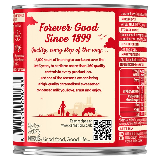 Carnation Caramel condensed milk 397g - British product