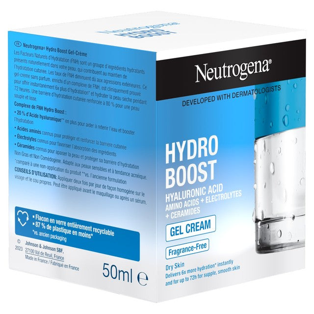 Neutrogena Hydro Boost Hydrating Gel Cream Moisturiser 50ml, imported from the UK